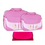 Assistência Técnica e Garantia do produto Kit Bolsa Bebê Maternidade Rosa Trocador B30W02
