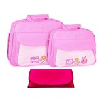 Assistência Técnica e Garantia do produto Kit Bolsa Bebê Maternidade Rosa Trocador B10W07