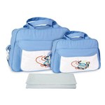Assistência Técnica e Garantia do produto Kit Bolsa Maternidade Azul Claro com Trocador