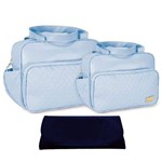 Assistência Técnica e Garantia do produto Kit Bolsa Maternidade Azul Claro Trocador B20W06