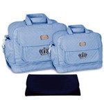 Assistência Técnica e Garantia do produto Kit Bolsa Maternidade Azul Claro Trocador B10W09