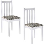 Assistência Técnica e Garantia do produto Kit 2 Cadeiras Firenze Cd800 Br Branca - Art In Móveis