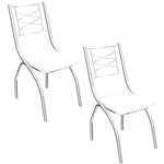 Assistência Técnica e Garantia do produto Kit 2 Cadeiras Itália Branca - Kappesberg