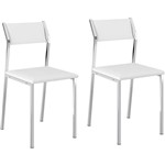 Assistência Técnica e Garantia do produto Kit 2 Cadeiras Sofia 1709 Branco Carraro