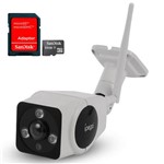 Assistência Técnica e Garantia do produto Kit Câmera Ip HD Wifi Sem Fio Ext. 360° Ípega com Cart. de Mem. 64gb