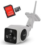 Assistência Técnica e Garantia do produto Kit Câmera Ip HD Wifi Sem Fio Ext. 360° Ípega com Cart. de Mem. 32gb