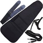 Assistência Técnica e Garantia do produto Kit Capa Bag Ultra Resistente Acolchoada para Violão Folk
