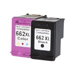 Assistência Técnica e Garantia do produto Kit Cartucho de Tinta Compatível Hp 662XL Preto + Hp 662XL Color