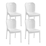 Assistência Técnica e Garantia do produto Kit com 4 Cadeiras Lyon Polipropileno Branca