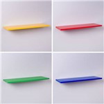 Assistência Técnica e Garantia do produto Kit com 4 Prateleiras Coloridas 40 X 20cm - Amarelo, Vermelho, Azul e Verde