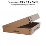 Assistência Técnica e Garantia do produto Kit com 25 Caixas de Papelão 33 X 33 X 5 Cm para Correios e Transporte de Encomendas