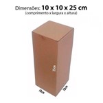 Assistência Técnica e Garantia do produto Kit com 50 Caixas de Papelão 10x10x25 Cm para Correios e Transporte de Encomendas