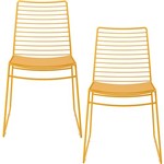 Assistência Técnica e Garantia do produto Kit com 2 Cadeiras Nicole Amarelo - Carraro