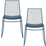Assistência Técnica e Garantia do produto Kit com 2 Cadeiras Nicole Azul Noturno - Carraro