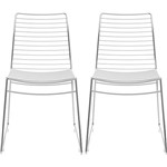 Assistência Técnica e Garantia do produto Kit com 2 Cadeiras Nicole Cromada Couríssimo Branco - Carraro
