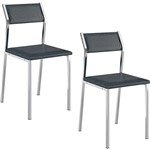 Assistência Técnica e Garantia do produto Kit com 2 Cadeiras Sofia Cromada Napa Jeans - Carraro