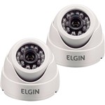 Assistência Técnica e Garantia do produto Kit com 2 Câmeras de Segurança Dome Cmos 600TVL Branca - Elgin