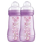 Assistência Técnica e Garantia do produto Kit com 2 Mamadeiras MAM Easy Active - Fashion Bottle 270ml Rosa