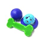 Assistência Técnica e Garantia do produto Kit de Brinquedos para Cachorros Beriflex Azul e Verde
