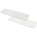 Assistência Técnica e Garantia do produto Kit de Prateleiras em MDP 30x60cm Branco + Suporte - Multivisão