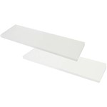 Assistência Técnica e Garantia do produto Kit de Prateleiras em MDP 10x60cm Branco + Suporte - Multivisão