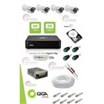 Assistência Técnica e Garantia do produto Kit de Seguranca 4 Cameras HD 720p Gs0013 e Dvr 4ch Lite HD Giga