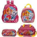 Assistência Técnica e Garantia do produto Kit Escolar Mochila 14+Lancheira+Estojo+Sacola Xeryus Paw Patrol Girl Team (7983+7984+7985+7987)