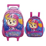 Assistência Técnica e Garantia do produto Kit Escolar Mochilete 14 + Lancheira Xeryus Paw Patrol Sea Patrol Skye (7961+7964)