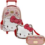 Assistência Técnica e Garantia do produto Kit Escolar Mochilete 16 + Lancheira + Estojo Xeryus Hello Kitty Lovely Kitty (7900+7904+7905)