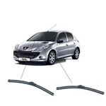 Assistência Técnica e Garantia do produto Kit Limpador Para-brisas Peugeot 206 e Sw Dianteiros Silicone Tech One