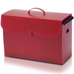 Assistência Técnica e Garantia do produto Kit Maleta Arquivo C/ 10 Pastas Suspensas Vermelha - Polycart