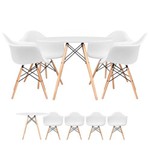 Assistência Técnica e Garantia do produto KIT - Mesa Eames 100 Cm + 4 Cadeiras Eames DAW - Branco