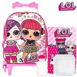 Assistência Técnica e Garantia do produto Kit Mochila Escolar Infantil Boneca Lol Surprise com Rodinhas