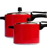 Assistência Técnica e Garantia do produto Kit 2 Panelas de Pressão Mr Cook 4,5 e 7L Vermelho