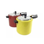 Assistência Técnica e Garantia do produto Kit 2 Panelas de Pressão Mr Cook 7 Litros Vermelho/amarelo