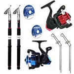 Assistência Técnica e Garantia do produto Kit Pesca 2 Molinetes, 2 Varas Telescópica 2,40mts, 2 Linhas e 2 Suportes para Vara