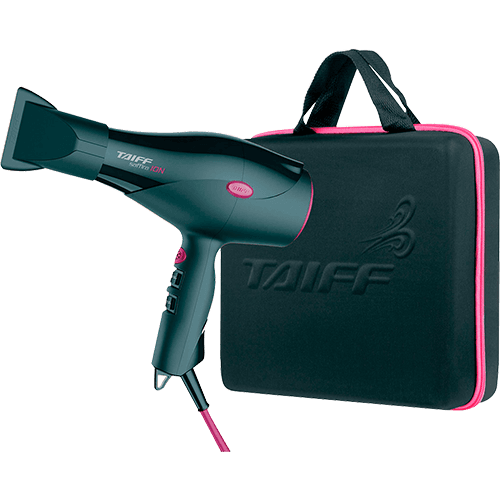 Assistência Técnica e Garantia do produto Kit Secador de Cabelos Taiff Saffira Ion 2100W com Maleta - Preto/Pink