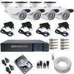 Assistência Técnica e Garantia do produto Kit Sistema de Monitoramento Completo 04 Câmeras Infra Ahd 1.3 MP + Dvr Multi HD 5 em 1