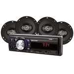 Assistência Técnica e Garantia do produto Kit Som Automotivo Multilaser Mp3 One Usb + 2 Pares Alto-falantes 5" e 6" - 220 Watts Rms Au954