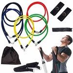 Assistência Técnica e Garantia do produto Kit Tubing Elástico 11 Peças Musculação Treinamento Funcional