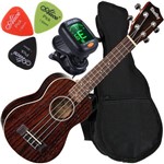 Assistência Técnica e Garantia do produto Kit Ukulele Soprano 21 Shelby Su21r + Capa Palheta Afinador