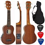 Assistência Técnica e Garantia do produto Kit Ukulele Soprano Eletroacústico Completo Vuk309 Vogga