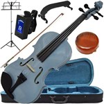 Assistência Técnica e Garantia do produto Kit Violino 4/4 Cinza Completo Arco Breu Afinador Espaleira