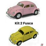 Assistência Técnica e Garantia do produto Kit 2 Volkswagen Fusca Nacional Carro de Coleção Ano 1967 Metal 13 Cm Escala 1/32