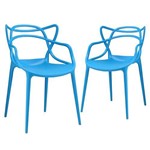 Assistência Técnica e Garantia do produto KIT - 2 X Cadeiras Masters Allegra - Azul