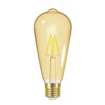 Assistência Técnica e Garantia do produto Lâmpada LED Bulbo Vintage Filamento Dimerizavel ST64 Taschibra 220V Âmbar - Caixa com 10 Unidade