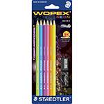 Assistência Técnica e Garantia do produto Lápis Preto Staedtler Wopex Neon HB 6 Unidades 1 Borracha e 1 Apontador - Tris