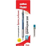 Assistência Técnica e Garantia do produto Lapiseira Pentel Graphgear 500 0,7mm Modelo PG527-C em Blister + Tubo de Grafite Super HB