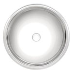 Assistência Técnica e Garantia do produto Lavabo Redondo de Sobrepor em Aco Inox Alto Brilho 38cm