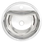 Assistência Técnica e Garantia do produto Lavabo Semicircular de Sobrepor em Aco Inox Alto Brilho 38cm